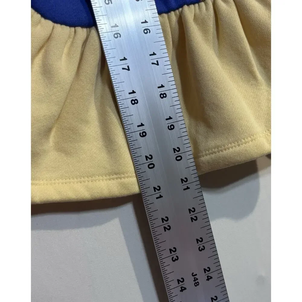 Disney Princess Snow White Costume Hoodie Girls Size 9/10 Blue Yellow Peplum...